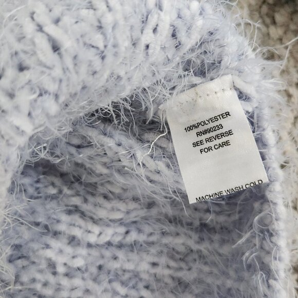 LA Hearts Sweater Women Small Blue Turtleneck Long Sleeve Chunky Knit - Picture 13 of 15